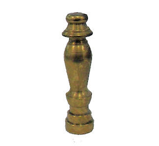 BRASS 1 3/4" FINIAL B & L BRASS 1 3/4" FINIAL B & L